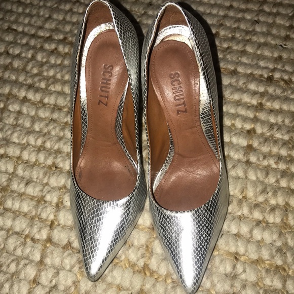 METALLIC SILVER PUMPS - SHUTZ - Picture 2 of 7